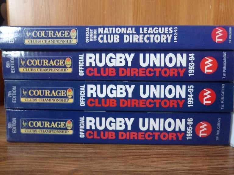 10 Rugby Yearbooks - Rugby Union Club Directories and International Rugby Yearbooks