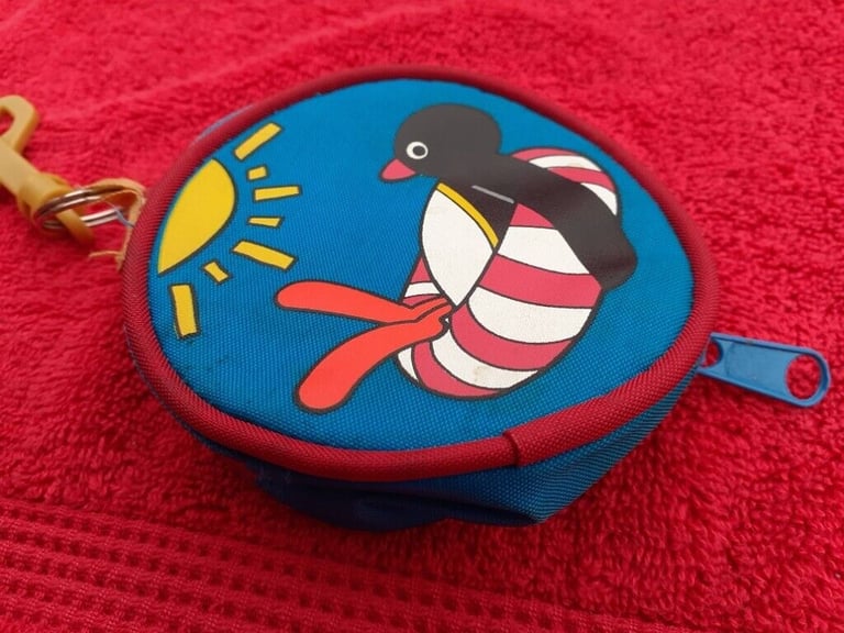 RARE Vintage Pingu, Mr. Blobby, Thomas the Tank Engine Bags from the 1990's