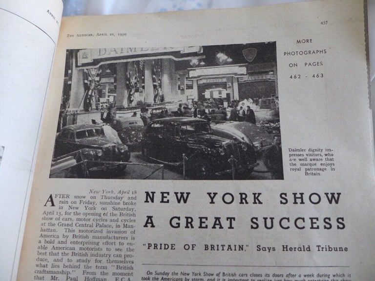RARE! The AUTOCAR dated 21 April 1950. Features Aston Martin DB2 & Bentley Mark VI 4.25-litre Saloon