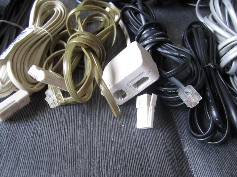 TELEPHONE AND ETHERNET CABLES NEVER USED