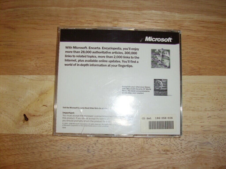 Microsoft Encarta 97 CD ROM - Retro
