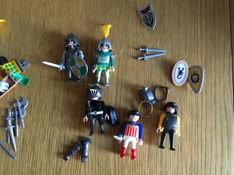 Playmobil Castle With Working Drawbridge & Extra Knights