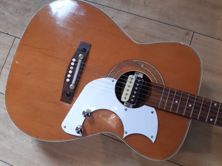 image for 1970s Vintage Custom Eros Rat, Electro Acoustic Guitar 
