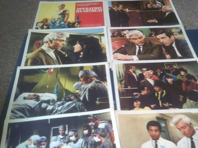 8 ORIGINAL CINEMA LOBBY PHOTO CARDS OPERATION HEARTBEAT RICHARD BRADFORD   BUYER COLLECTS 