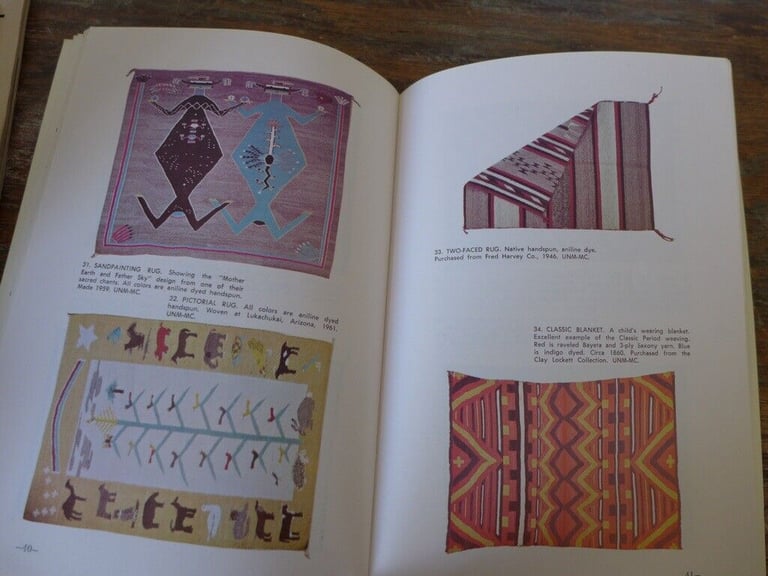 Collectable Vintage Book: NAVAJO RUGS Past, Present and Future. By Gilbert S Maxwell. Paperback.