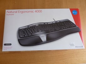 Microsoft Natural Ergonomic 4000 Keyboard New