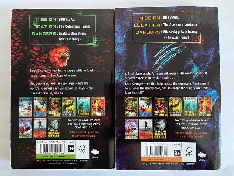 Bear Grylls - Mission Survival Collection - 8 Books Set