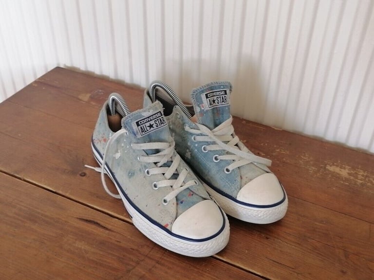 Vintage 90's CONVERSE ALL STAR Denim Canvas Pumps. Size : UK 5.5. EU 38 