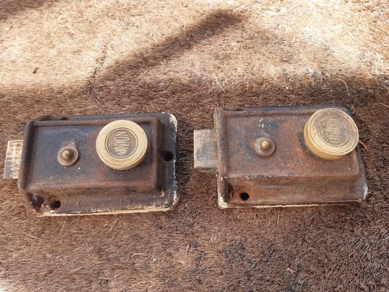 image for Vintage Union Door Locks x 2