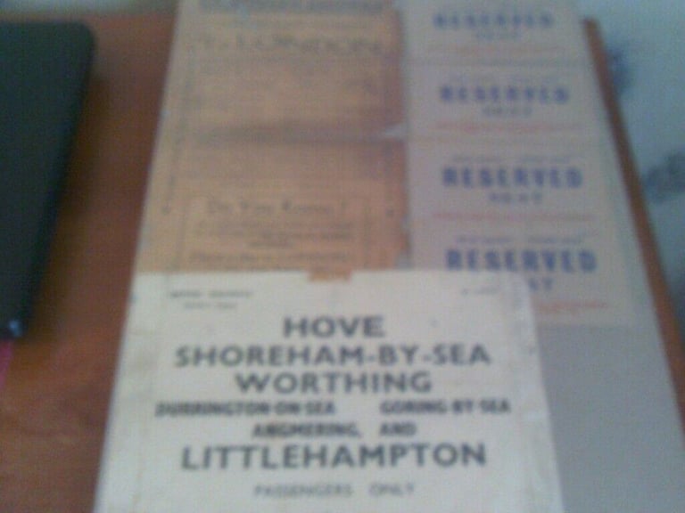 6 OLD BRITISH RAIL SOUTHERN REGION ITEMS   FRAMED  
