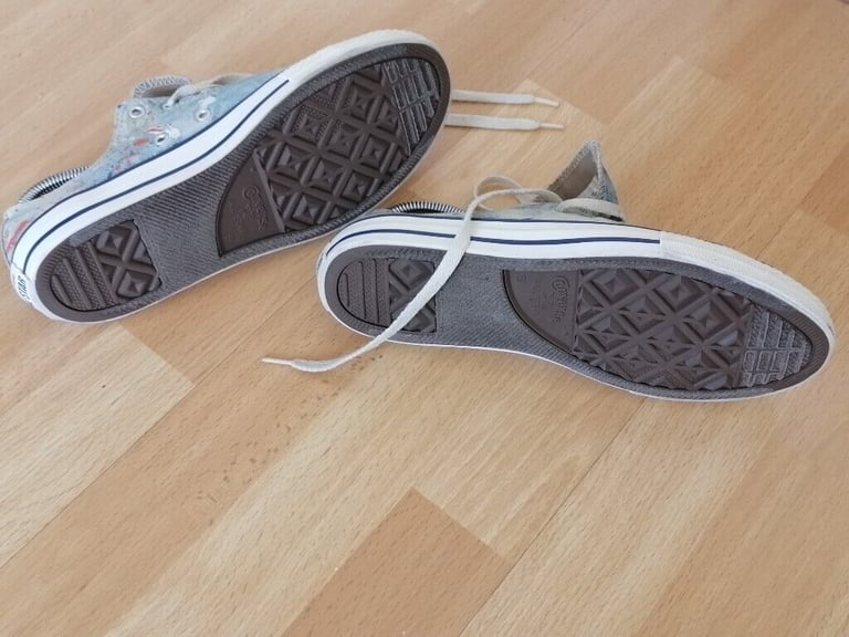 Vintage 90's CONVERSE ALL STAR Denim Canvas Pumps. Size : UK 5.5. EU 38 