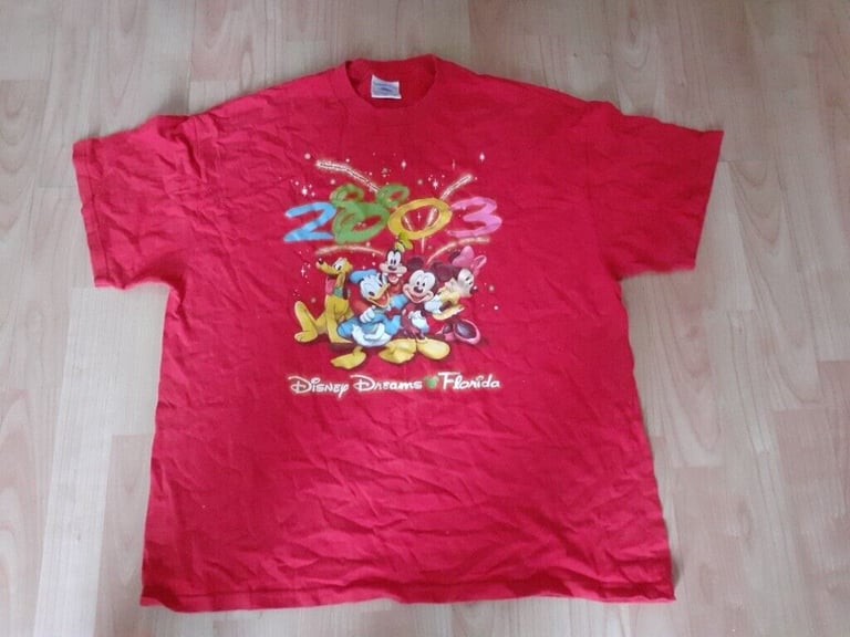 image for 2003 Disney micky Donald goofy minnie t shirt