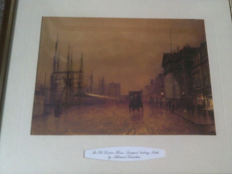 SET OF 4 ATKINSON GRIMSHAW PRINTS   FRAMED  3 LIVERPOOL  1 GREENWICH 