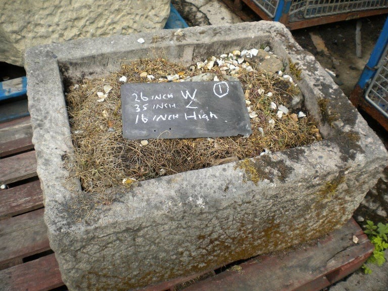 LARGE STONE TROUGH STONE PLANTER ORIGINAL Stone