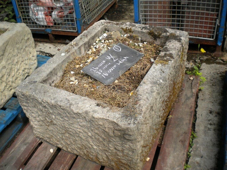 LARGE STONE TROUGH STONE PLANTER ORIGINAL Stone