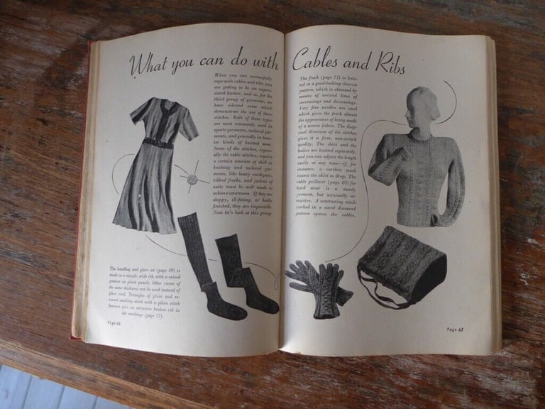 Four VINTAGE KNITTING BOOKS published in the 1940s. See below titles and details. The four for £25.