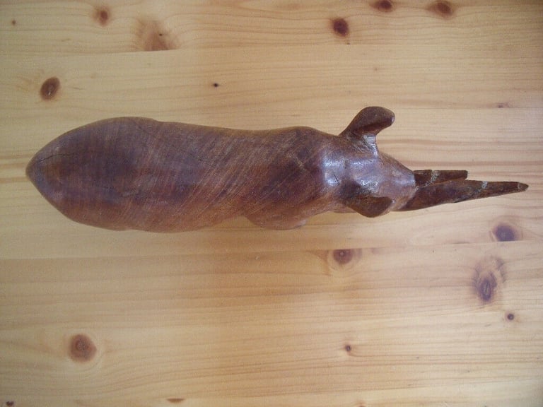 	Vintage genuine Besmo Products hand carved wooden rhino from Kenya. £10 ovno. Can post.