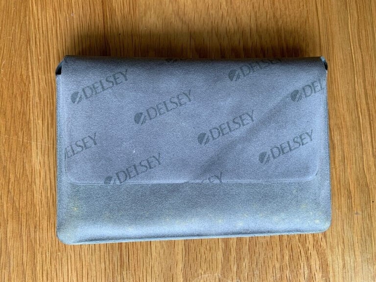 image for Fantastic Original Delsey Travel Necessities Neck Travel Pillow Grey + Pouch