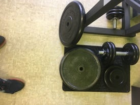 2 x Metal 20kg Weight Plates