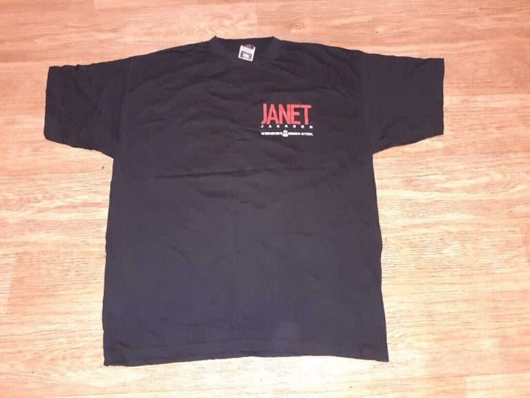 image for janet jackson velvet rope tour t shirt 1998 - rare 