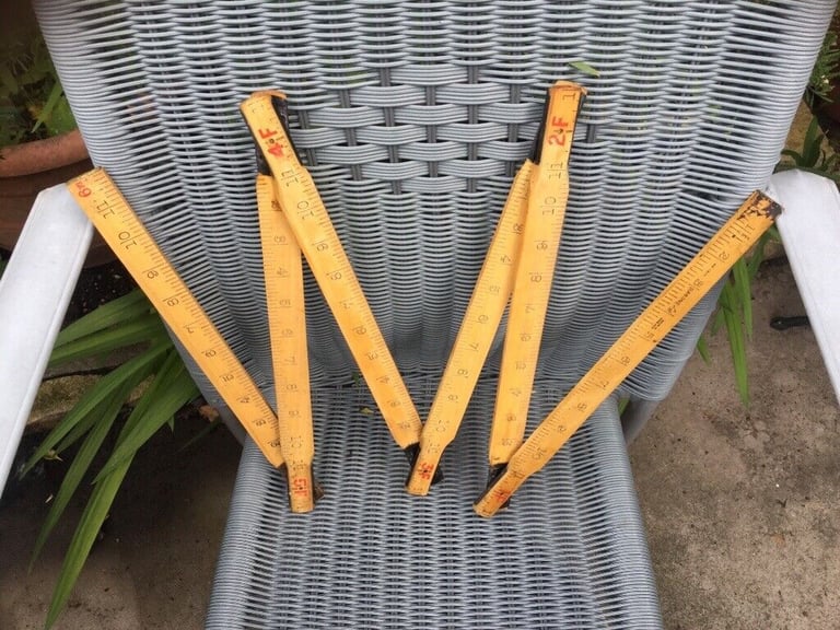 image for Vintage 6 Foot Folding Measuring Stick