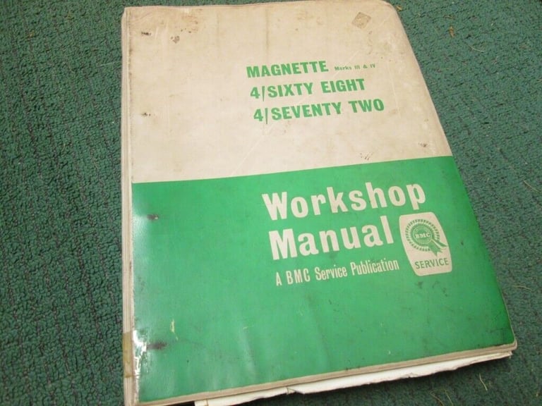 image for Genuine BMC Magnette,4-68 & 4-72 Workshop Manual 