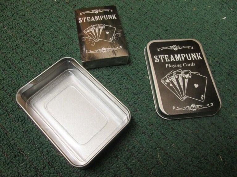 image for Robert Frederick Ltd Steampunk Playing Cards in Gift Tin New Brand New