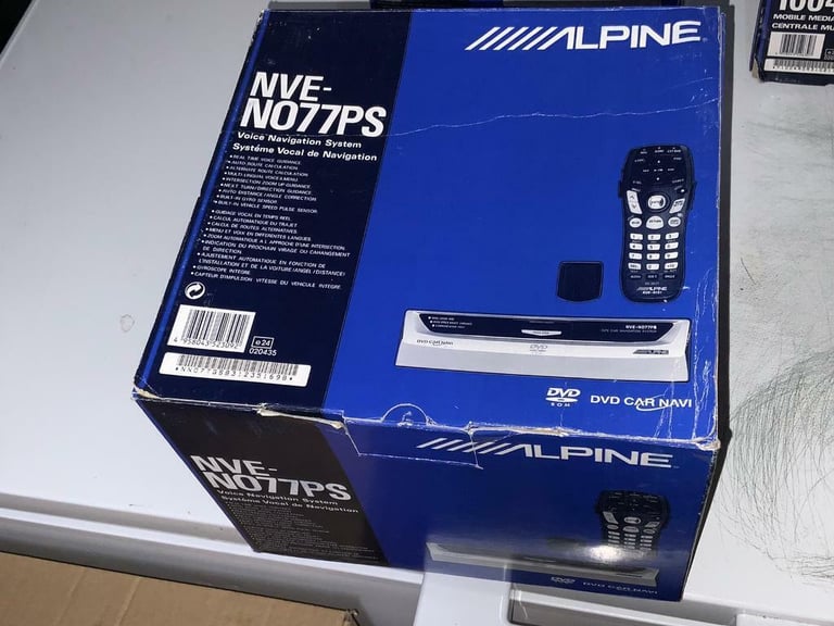 image for COMPLETE SET ALPINE CAR SAT NAV, 6 CD CHANGER, FOLDING HEAD UNIT SCREEN, ETC