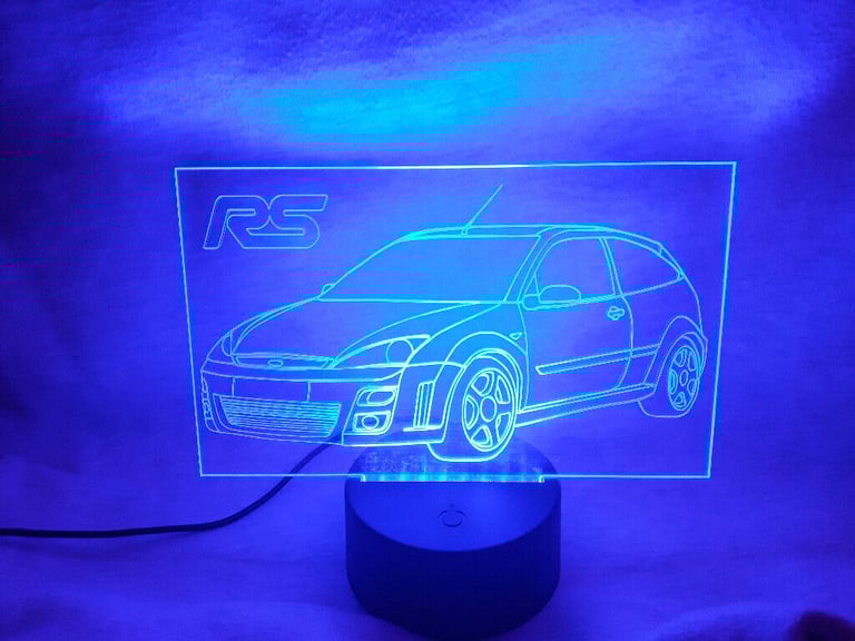 Ford MK1 Focus RS LED Illuminated Etching Display Light Colour Changing