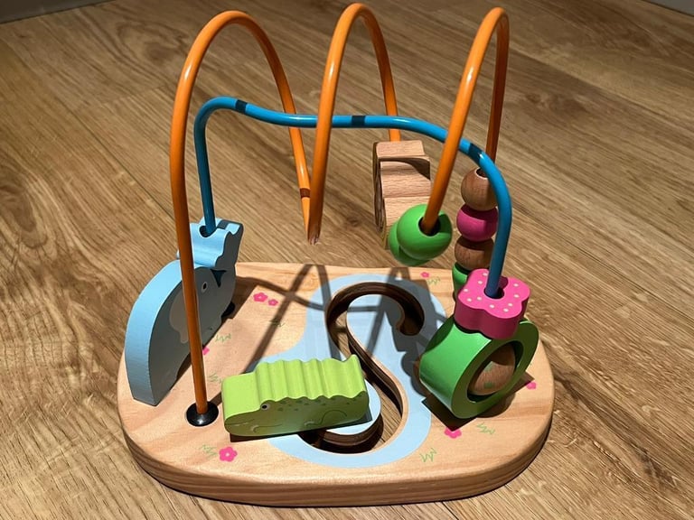 Little Tikes Wooden Wire Animal Bead Frame Maze Toy Set