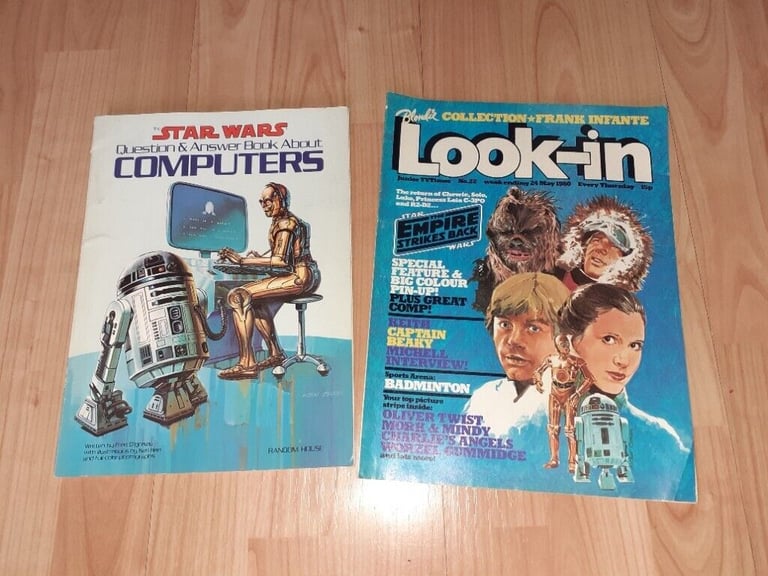 image for 2 x Star wars question book computers / look in 