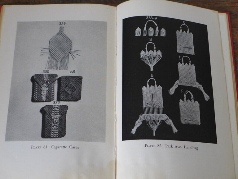Collectable and rare vintage craft book: SQUARE KNOT HANDICRAFT GUIDE. Otherwise known as MACRAME.