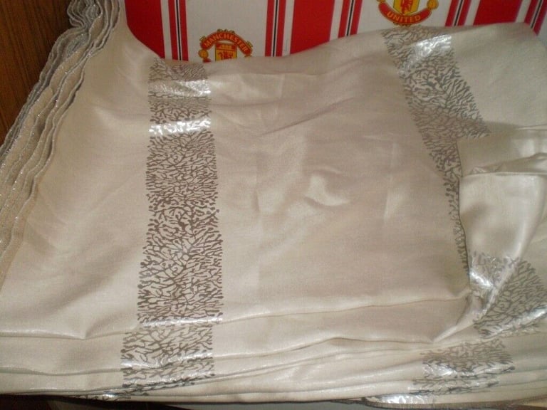 Fabric  Good Quality  Fabric  Pale Silver  Colour New 