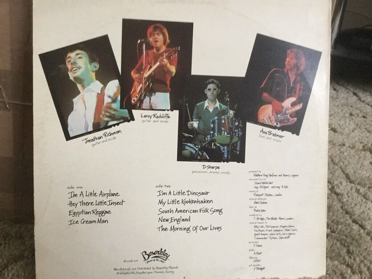 Jonathan Richman & The modern lovers live lp