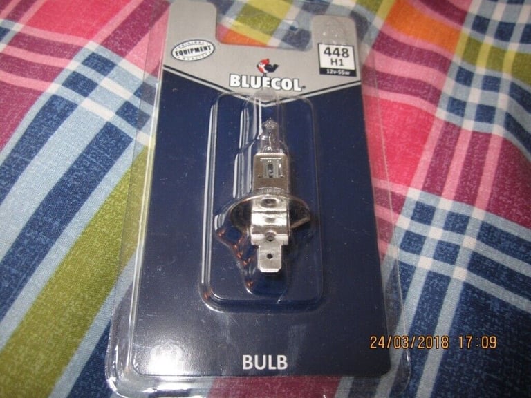 Bluecol 448 H1 55W Headlight Bulb Single Blister F83701 high Quality Brand New