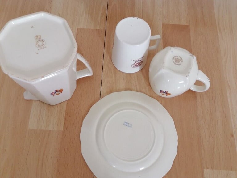Royal Memorabilia Lot : KING GEORGE VI 1937 Coronation Commemorative Ceramics ( 4 items)