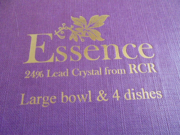 Royal Crystal Rock RCR Lead Crystal Bowl Set