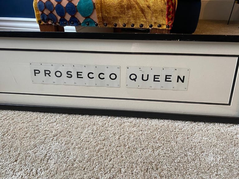 New Prosecco Queen playing cards framed