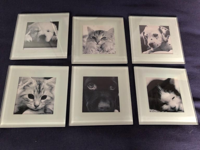 image for Photo glass coasters x 6 
