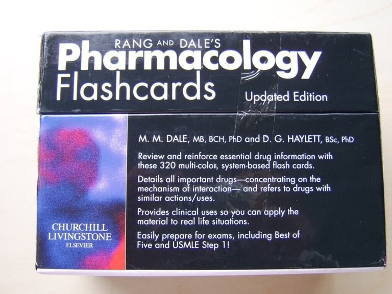 RANG AND DALE'S PHARMACOLOGY FLASHCARDS Updated Edition