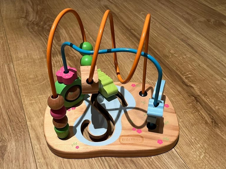 Little Tikes Wooden Wire Animal Bead Frame Maze Toy Set
