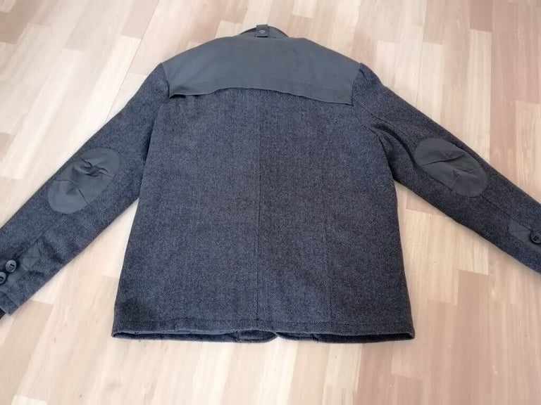  USA Luxury Brand THIRD & ARMY Unique Reconstructed Contrast Textile  Jacket. Mens. Size : L