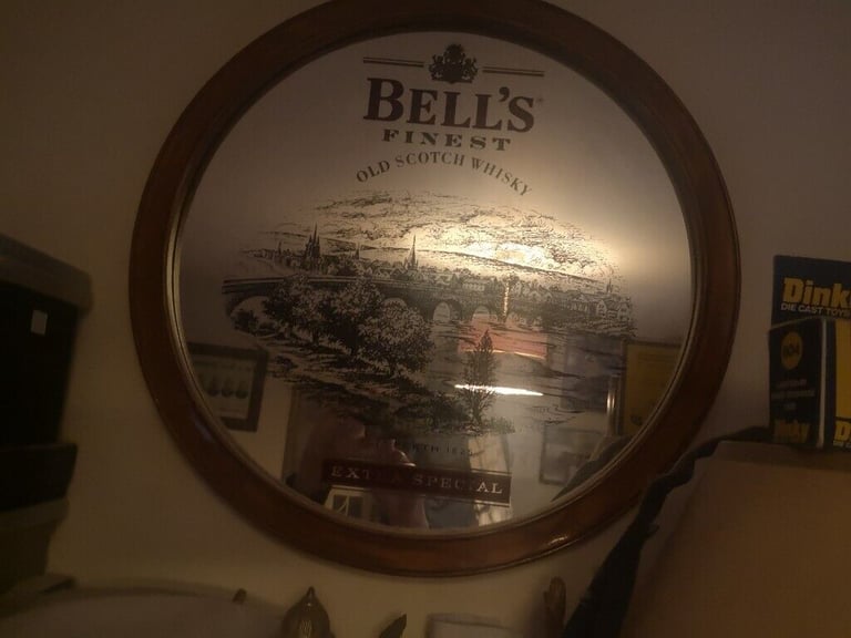 Bells finest old scotch whisky mirror