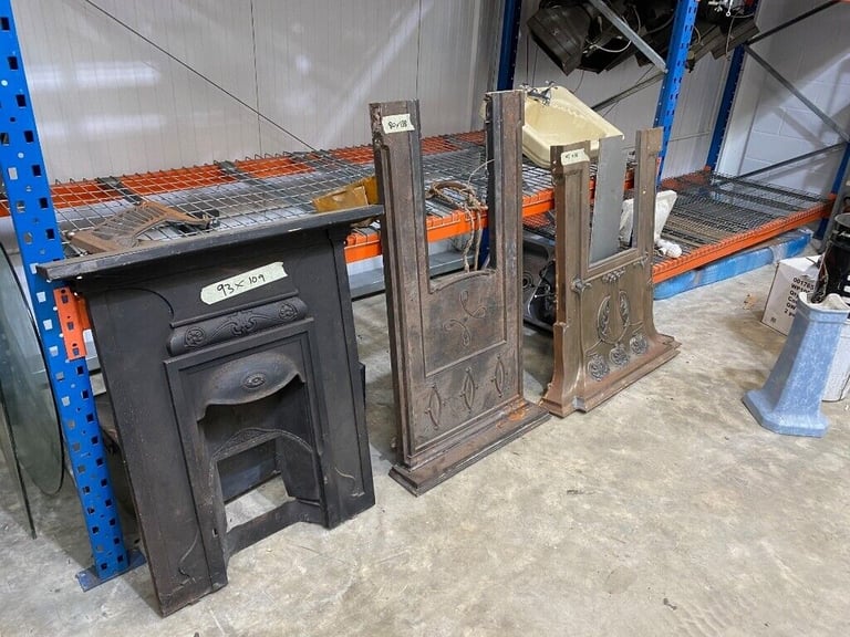 Fireplaces x 3 Vintage Art Deco Noveau