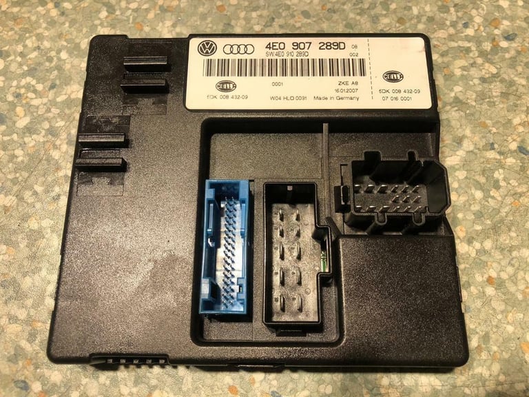 AUDI A8 D3 BODY COMFORT CONVENIENCE CONTROL MODULE ECU, 4E0907289D