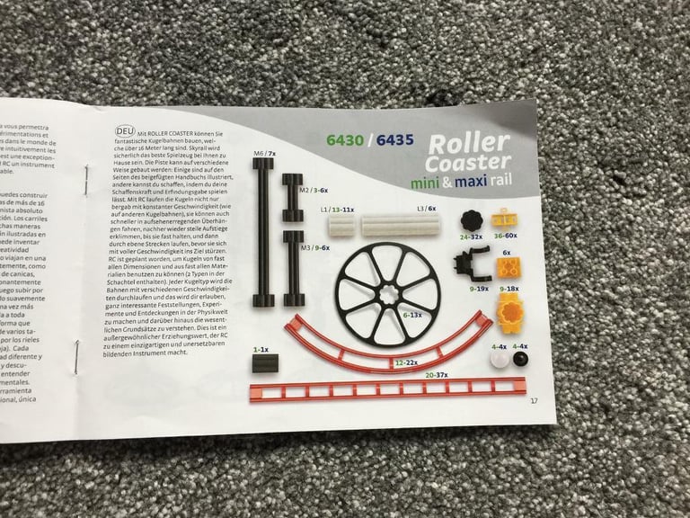 Quercetti roller coaster mini set like new birthday gift idea