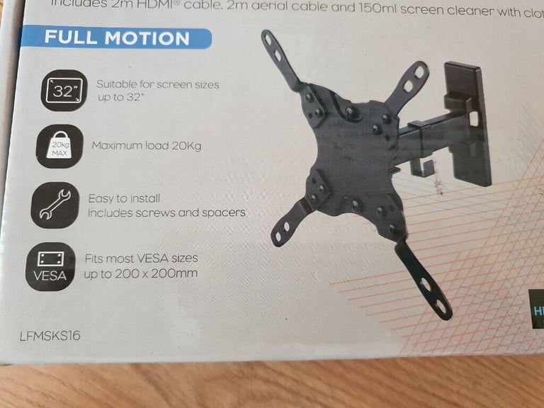 image for Tv bracket mount with swivel-arm up to 32 inch