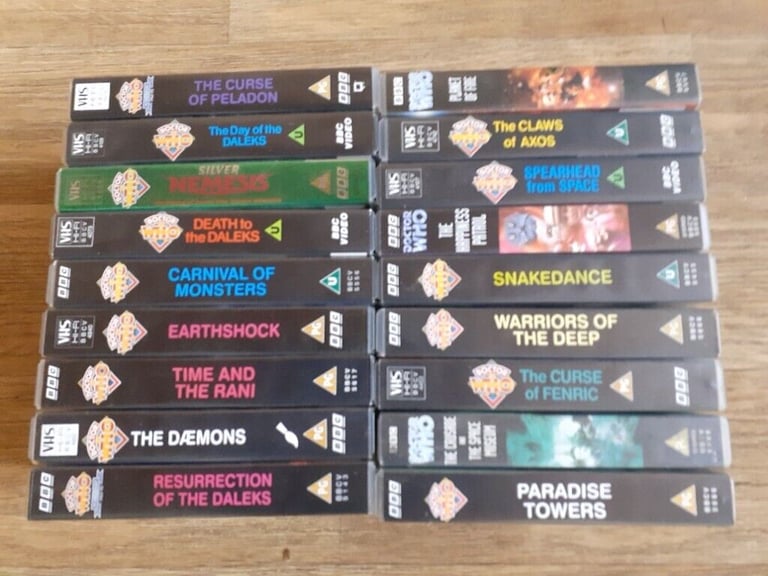image for 23 x dr who vhs video's 