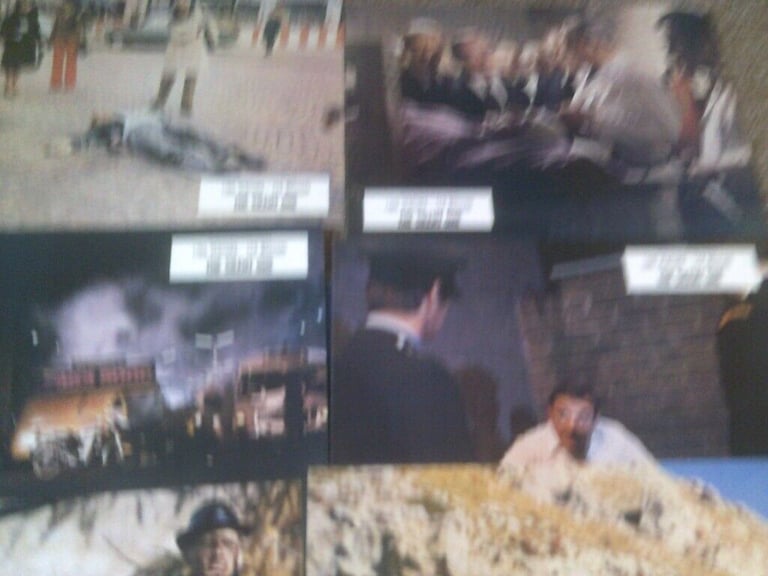 7 ORIGINAL CINEMA LOBBY PHOTO CARDS THE SILENT ONE  LINO VENTURA   BUYER COLLECTS  