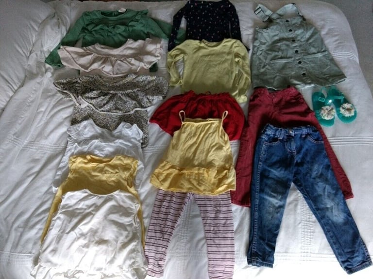 image for Girls clothes 3-4 years including shoes 15 items